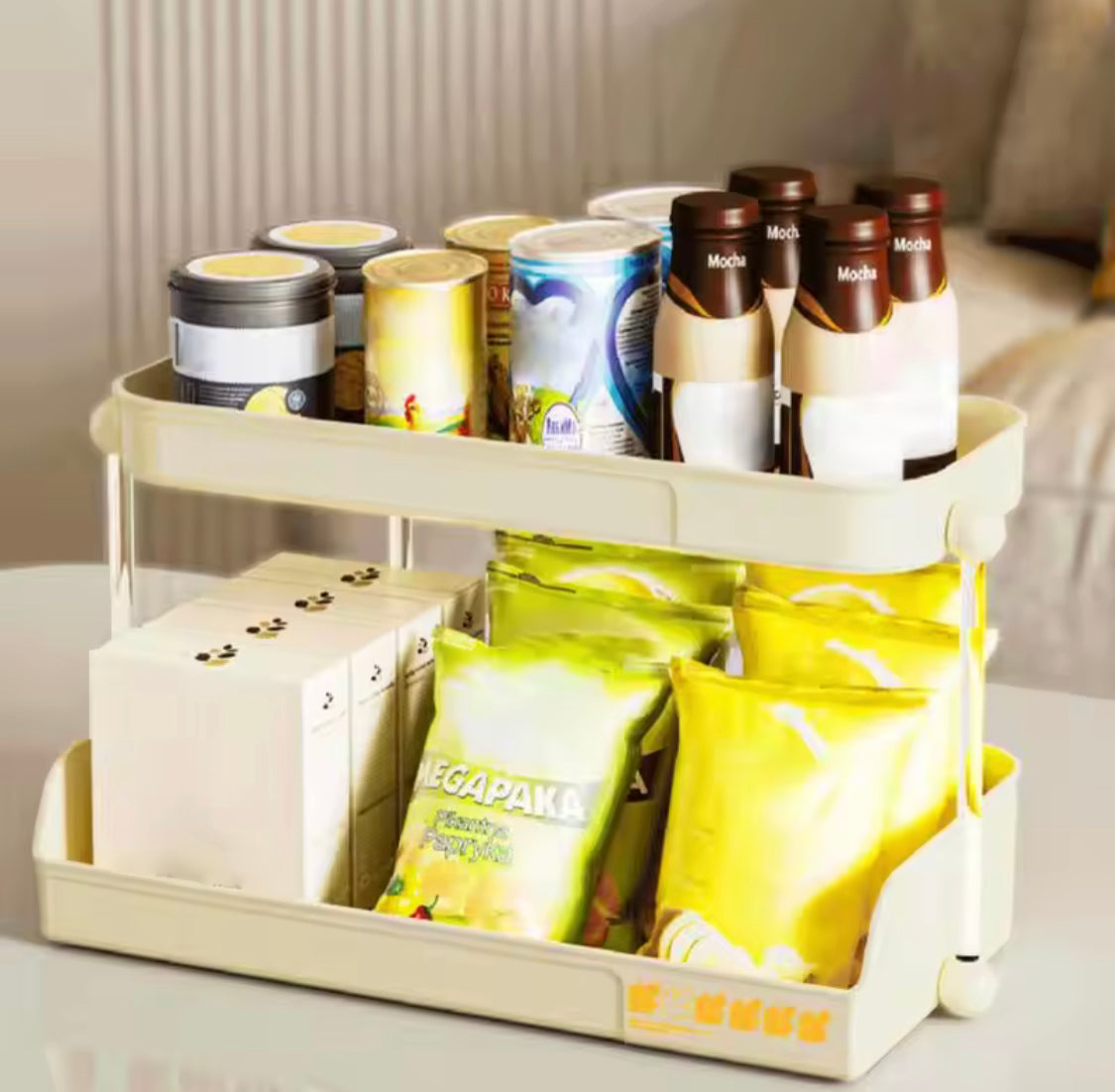 2 Tier Desktop Storage Shelf, Multifunctional Cup Holder, Multipurpose Mug Rack Tea Cup Holder, Kitchen Coffee Cup Rack For Office Home 2 Tier Desktop Storage Shelf, Multifunctional Cup Holder, Multipurpose Mug Rack Tea Cup Holder, Kitchen Coffee Cup Rack For Office Home
